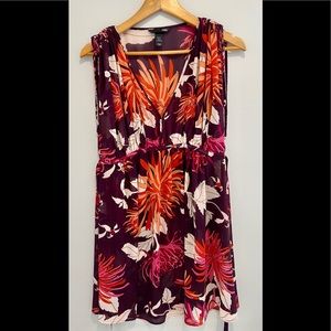 H&M v-neck short sleeve floral dress
